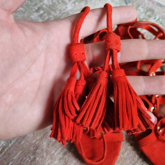 H&M Real Suede Leather Gladiator Sandals - Picture 14 of 16
